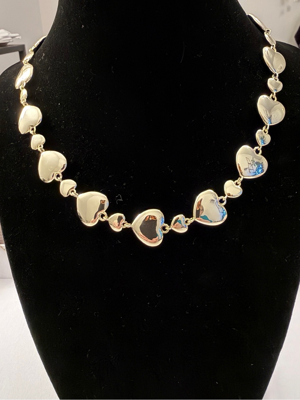 NWOT 14k Gold Plated Heart Link Necklace - Women Jewelry